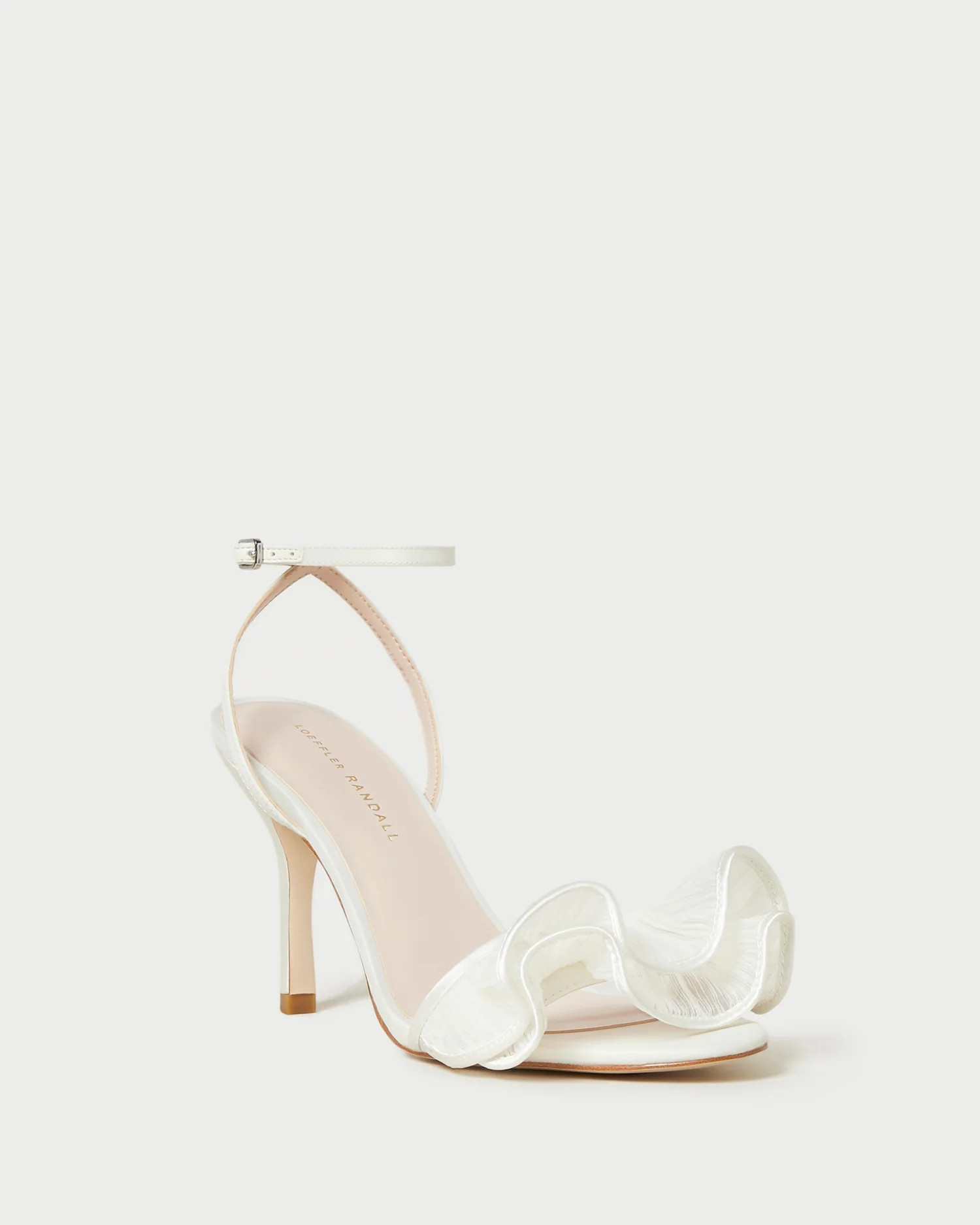 Estella Pearl Ruffle Heeled Sandal | Loeffler Randall