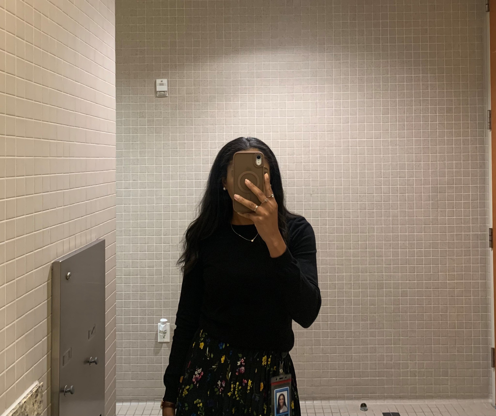 OOTD
Black sweater and floral skirt - leather ballet flats not pictured 😌🖤

#LTKootd #LTKFindsUnder100 #LTKWorkwear