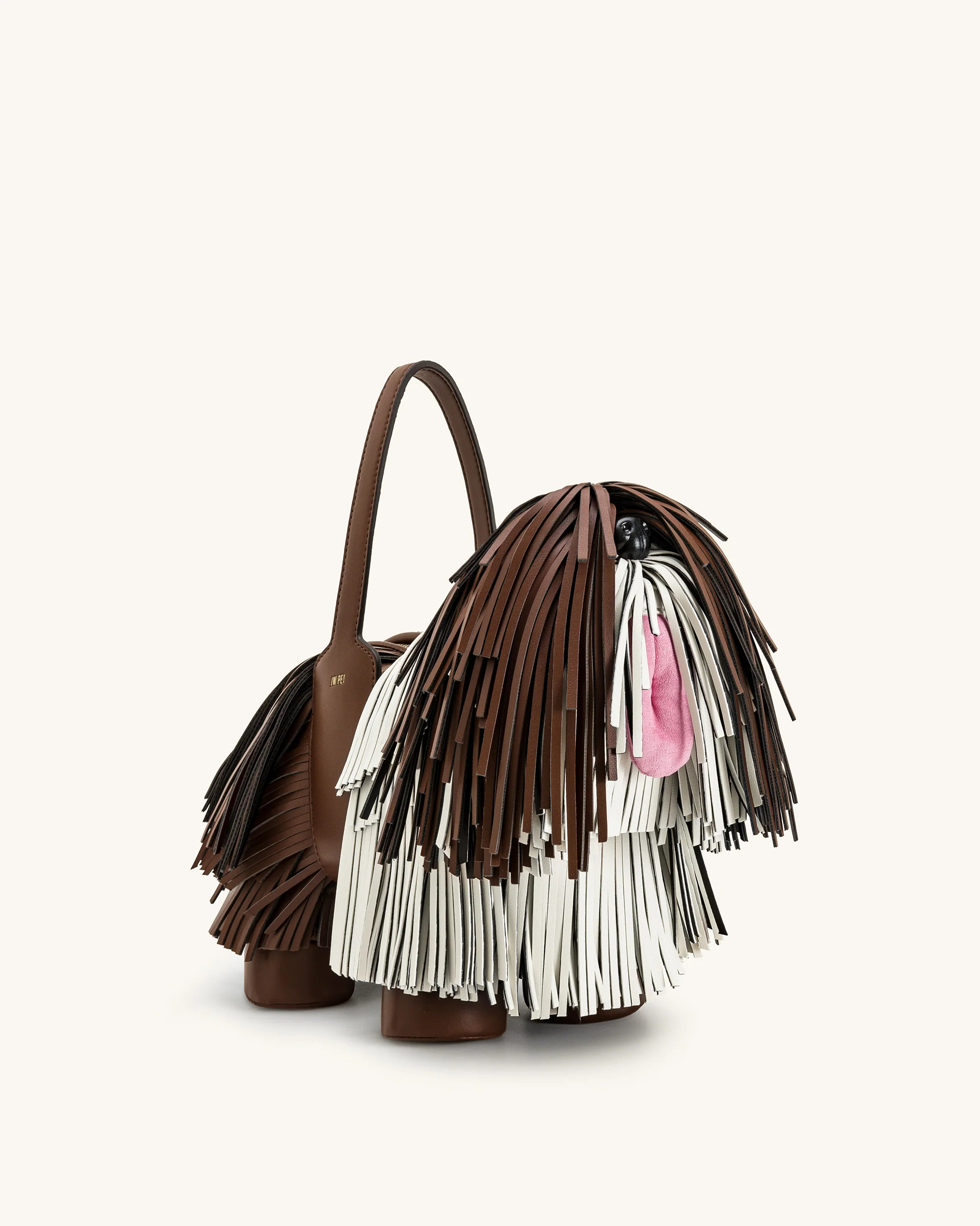 Nita Puppy Shape Handbag - Caramel Brown | JW PEI US