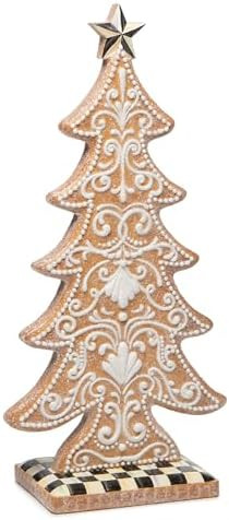 MACKENZIE-CHILDS Gingerbread Cookie Tabletop Christmas Tree, Gingerbread Christmas Decor, Small | Amazon (US)