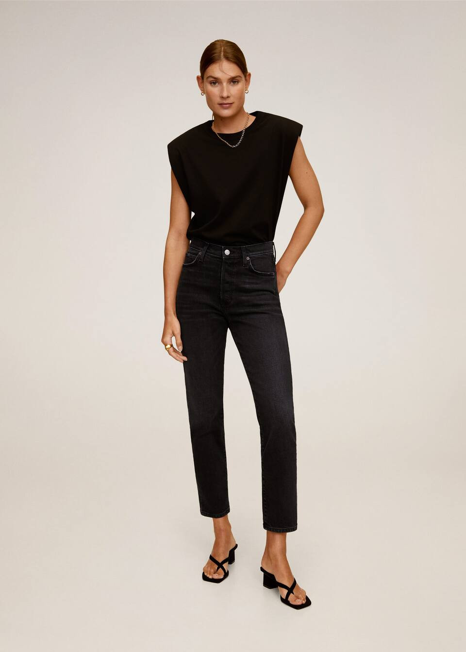 Jeans high waist slim | MANGO (US)