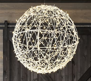 Oversized Lit Hanging Orb - 36" | Pottery Barn (US)