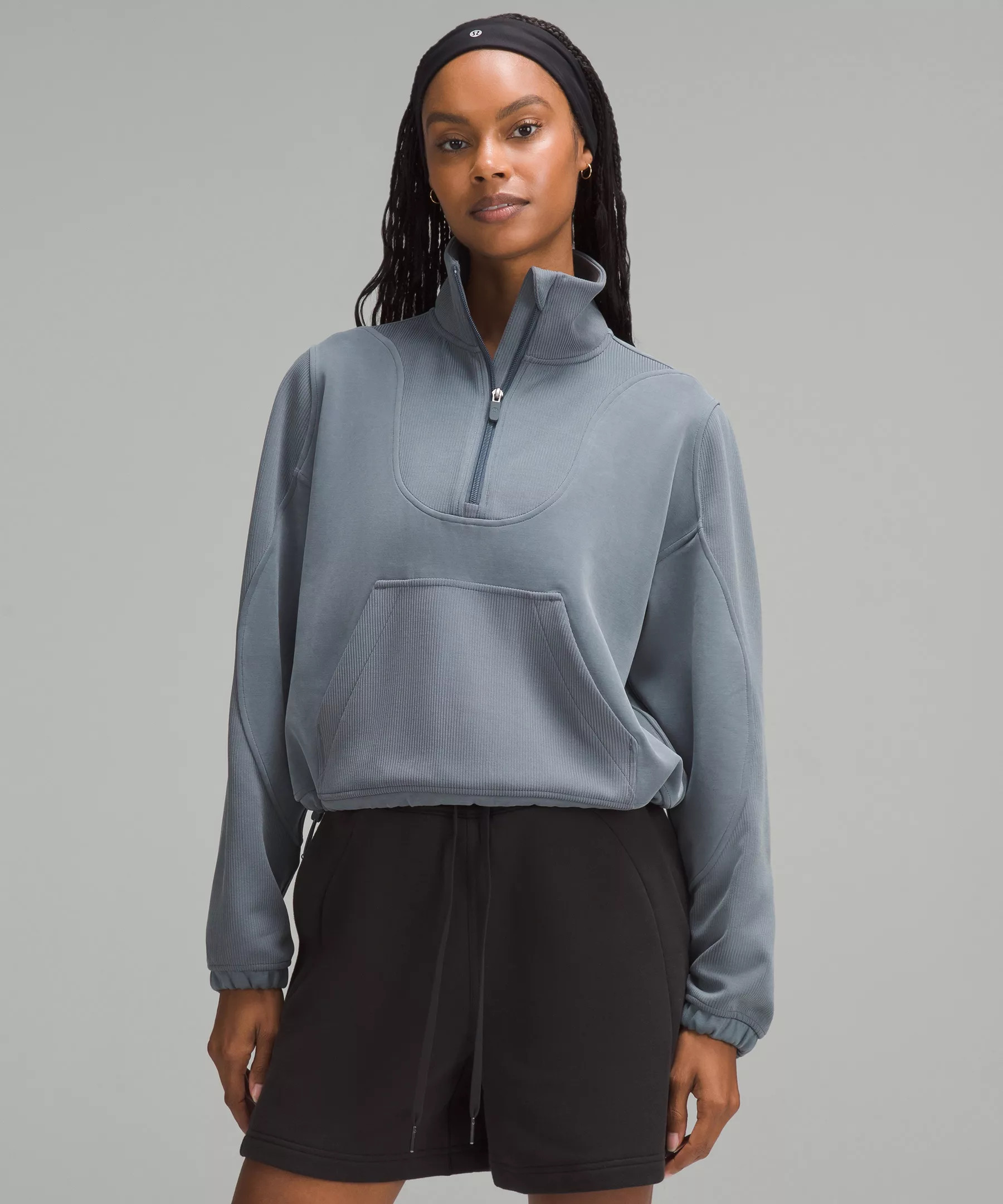 Brushed Softstreme Ribbed Half Zip | Lululemon (US)