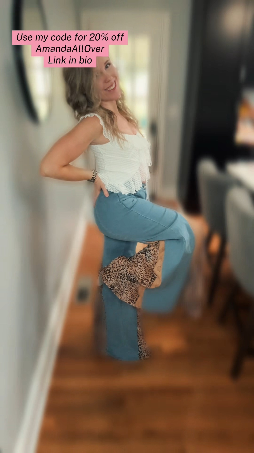 The outfit that gets me the MOST compliments 🐆✨

Flowy tie-front top + these statement leopard flare pants that are so unique and flattering.

Perfect for going out, events, or when you want your outfit to stand out.

Use code AmandaAllOver for 20% off at Willow Boutique ✨

#LTKgrwm #LTKFestival #LTKootd