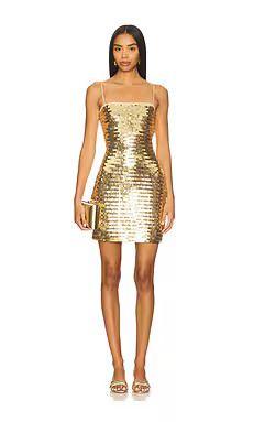 Runaway The Label Kerrie Sequin Mini Dress in Gold from Revolve.com | Revolve Clothing (Global)