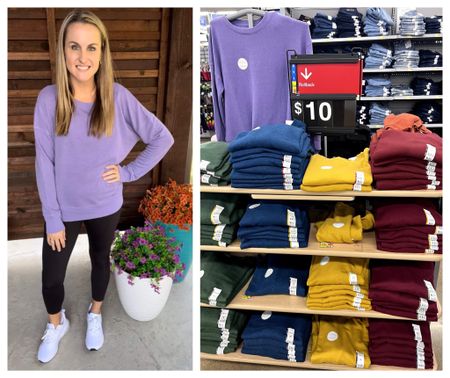 #walmartpartner 
Our favorite lightweight sweatshirts are back!! AND they’re on rollback!! I have this sweater in at least six colors now I love it so much! The perfect weight and feel! These are great under puffer vests as well! #WalmartFashion @WalmartFashion

#LTKsalealert #LTKfindsunder50 #LTKmidsize