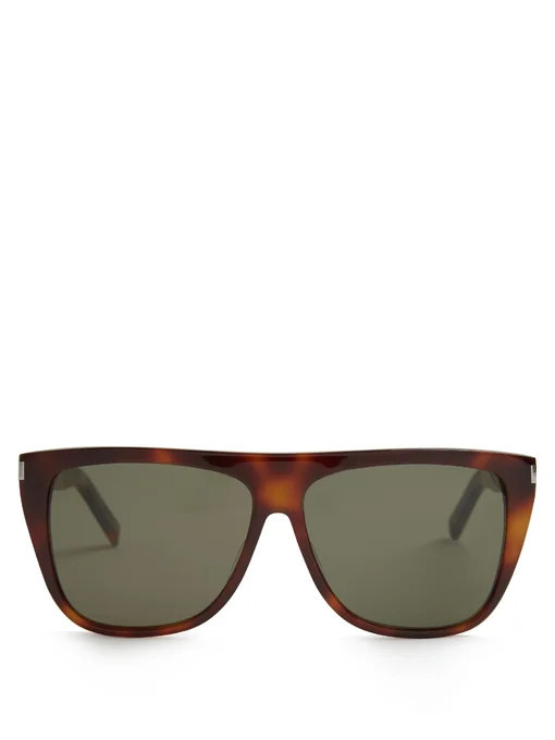 Flat-top acetate sunglasses | Saint Laurent | Matches (US)