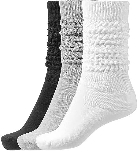 BomKinta Slouch Socks Women Thigh High Boot Socks Soft Scrunch Socks Size 5-11 | Amazon (US)