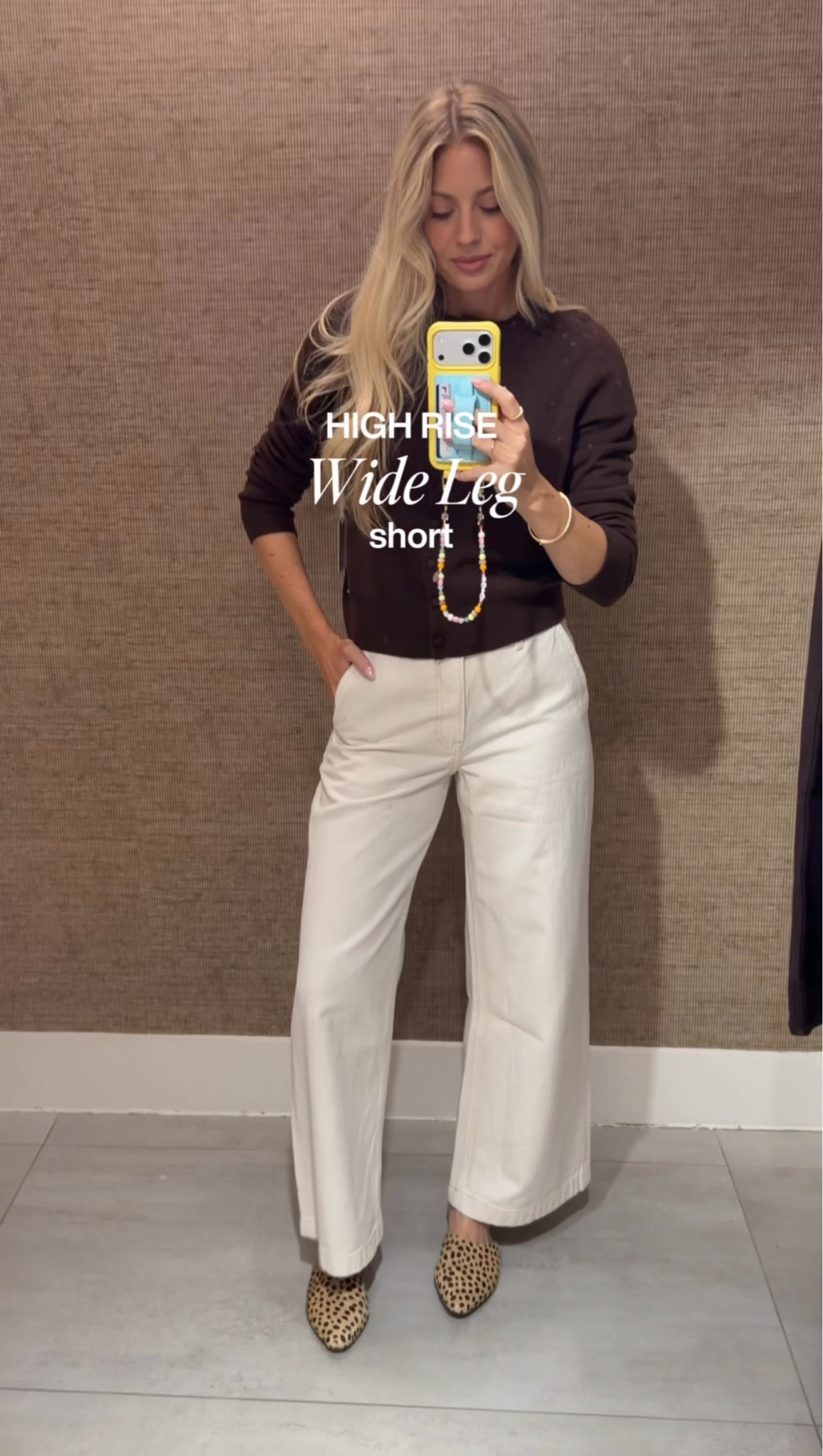 Petite-friendly denim try-on: the Abercrombie high-rise wide-leg jean in the short length 👖 Styled here with a simple sweater and leopard flats for an easy polished outfit. A great silhouette if you want a wide leg without extra length.

#LTKfit #LTKootd #AbercrombieStyle #PetiteStyle #WideLegJeans #DenimTryOn #PetiteDenim