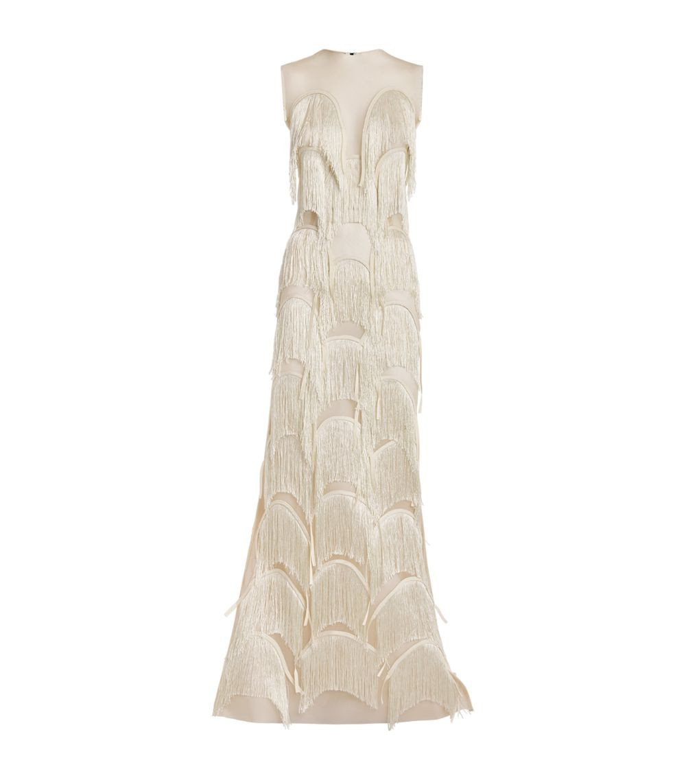 Cascading Fringe Gown | Harrods