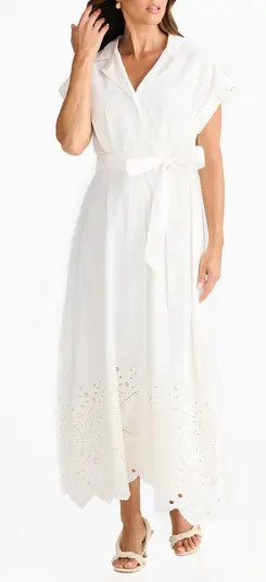 Versailles Cutwork Maxi Shirtdress | Nordstrom