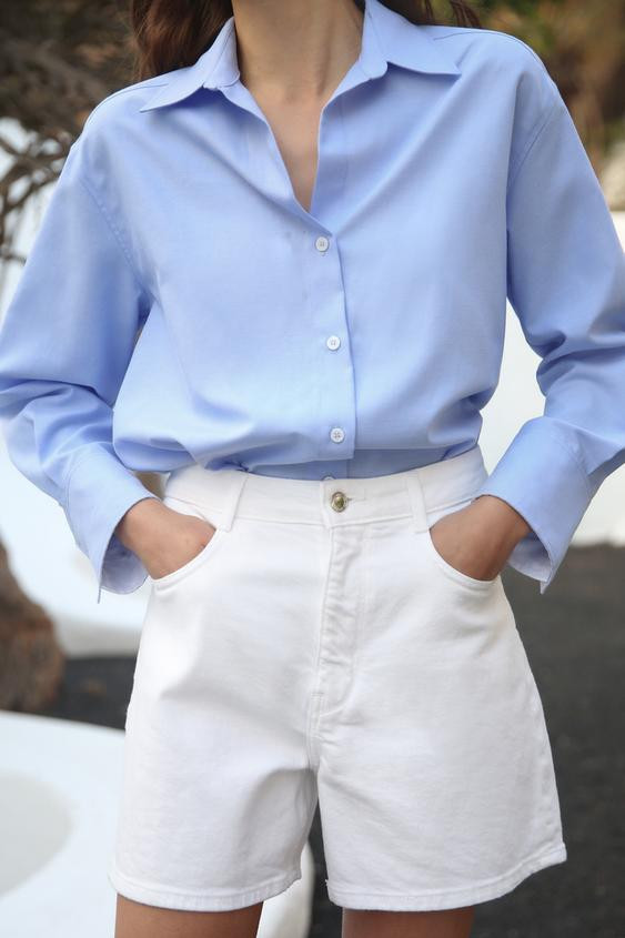 OXFORD SHIRT WITH COTTON | Zara US