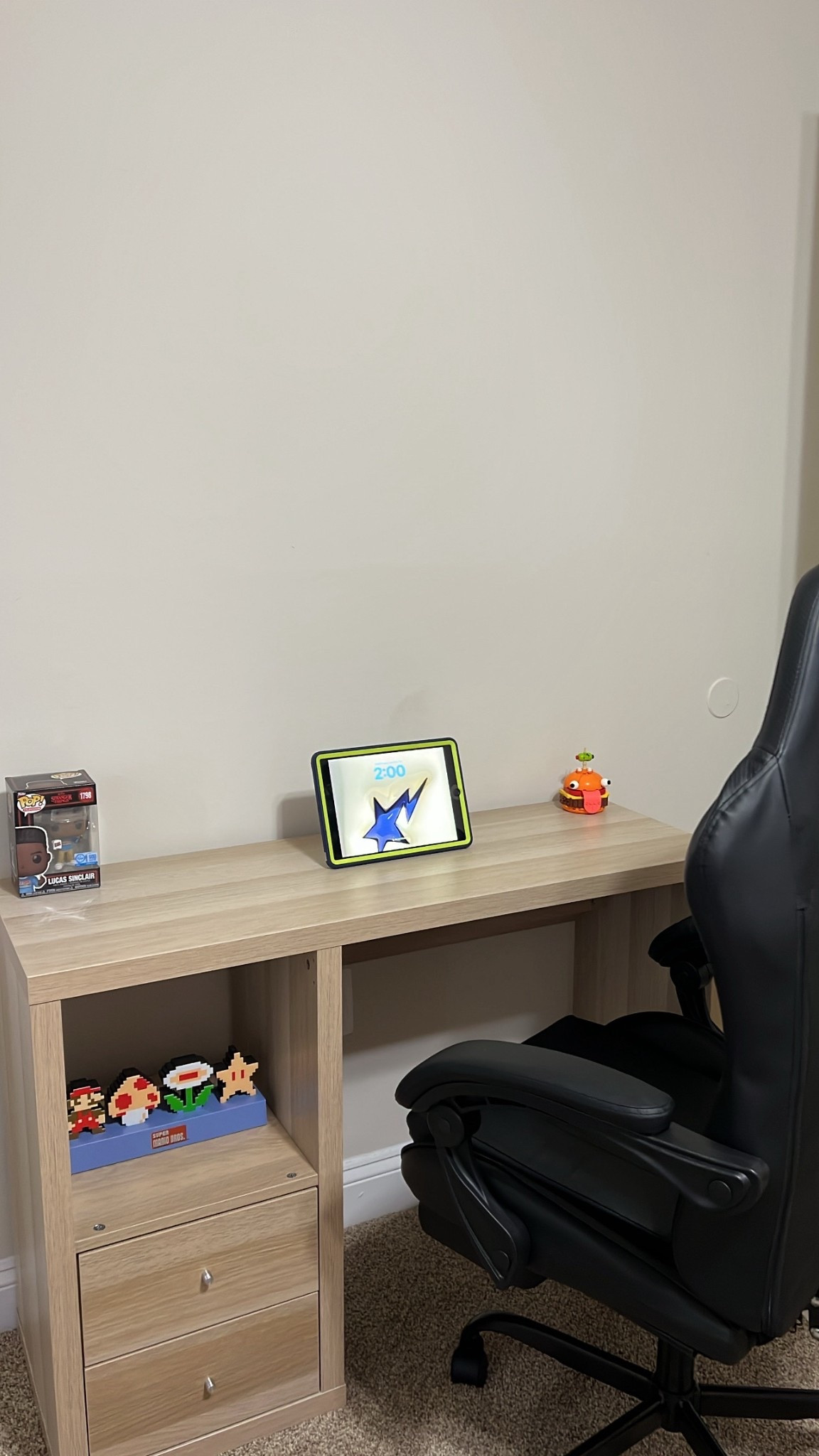 my sons desk set up! 
