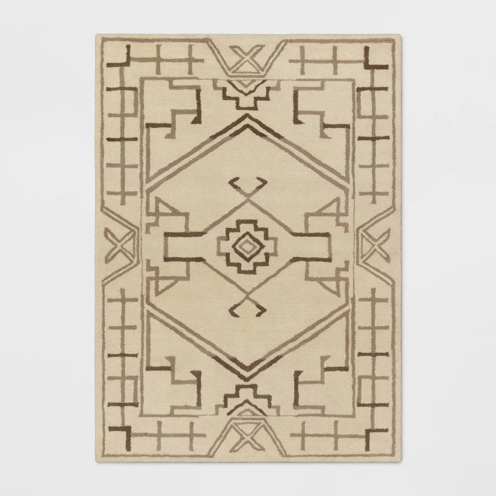5'x7' Tufted Global Rug Ivory - Threshold | Target