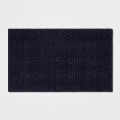 20"x34" Antimicrobial Bath Rug Navy - Threshold™ | Target