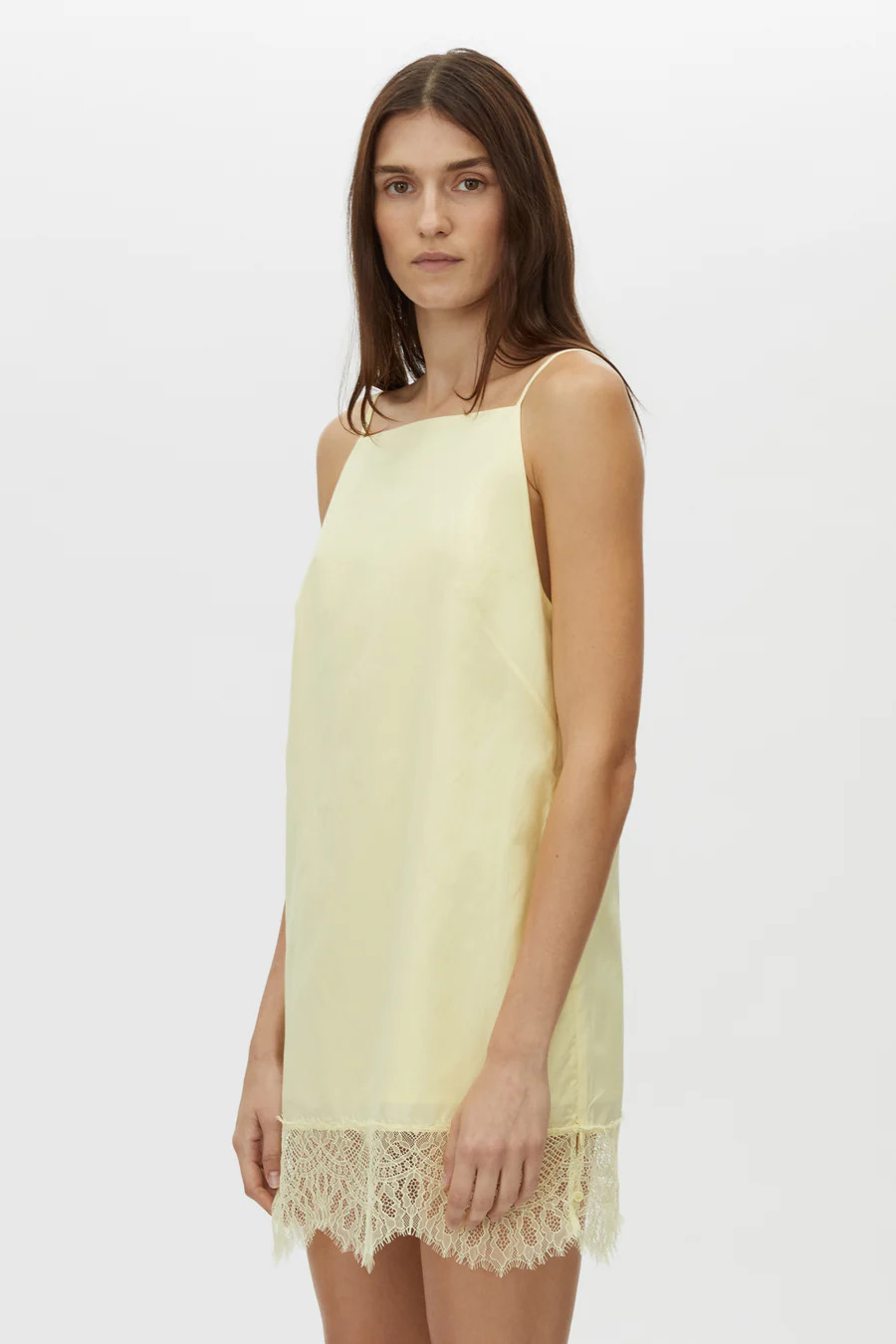Lira Cotton-Silk Mini Dress in Lemon Yellow - CAMILLA AND MARC® C&M | CAMILLA AND MARC (ANZ)
