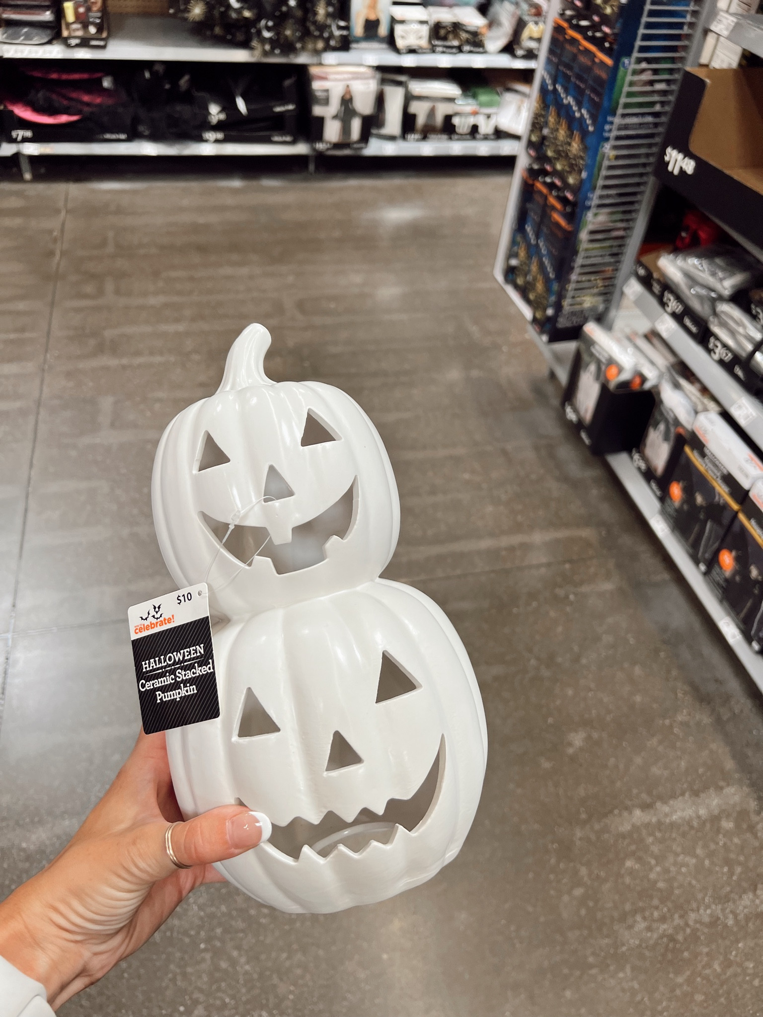 Looks designer for only $10. YES PLEASE. Would be so cute on your mantle, porch or on a shelf. 

#LTKFamily #LTKHome #LTKSaleAlert