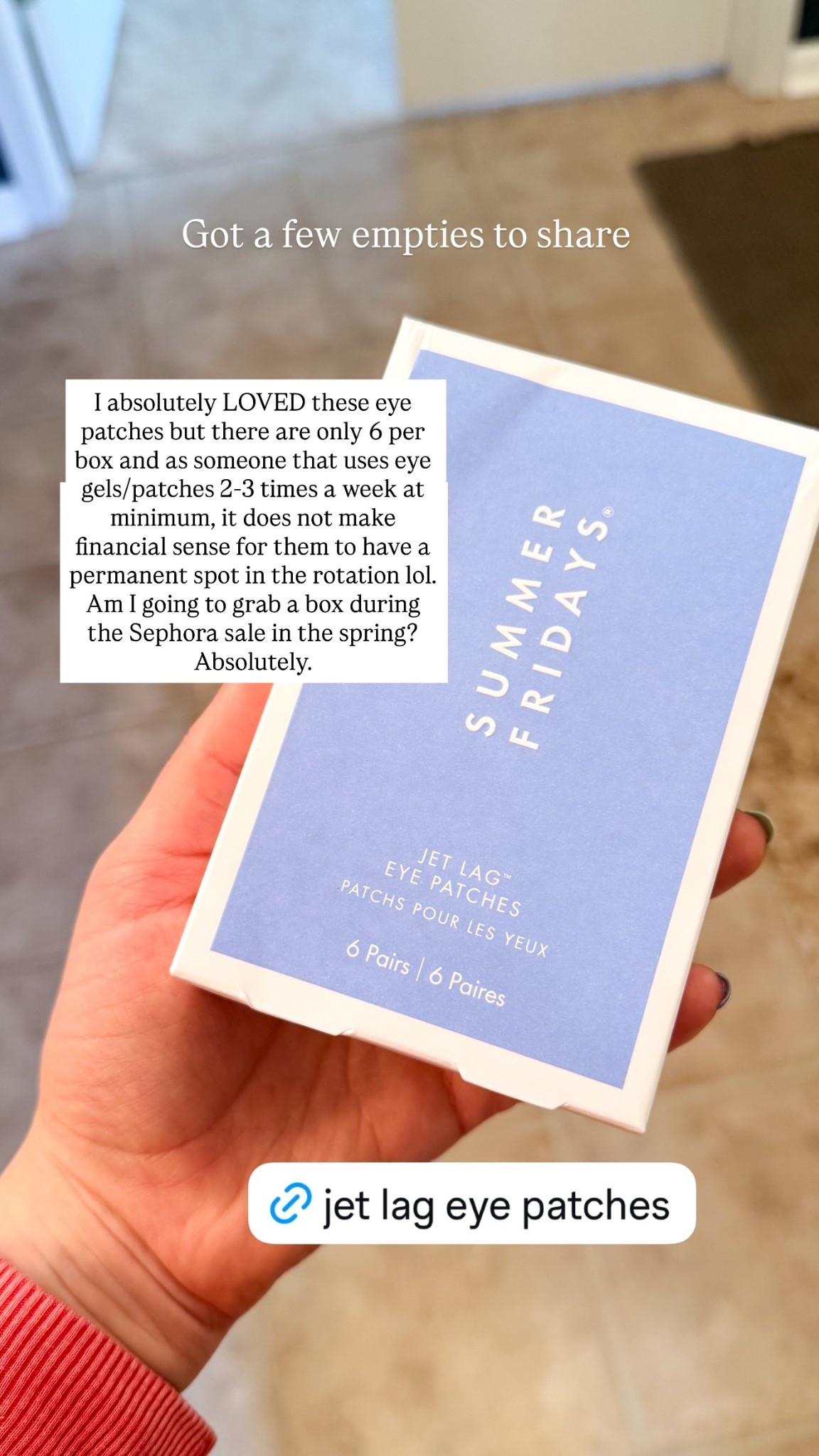 Got a few empties to share  I absolutely LOVED these eye patches but there are only 6 per box and as someone that uses eye gels/patches 2-3 times a week at minimum, it does not make financial sense for them to have a permanent spot in the rotation lol. Am I going to grab a box during the Sephora sale in the spring? Absolutely.

#LTKBeauty #LTKselfcare #LTKgrwm