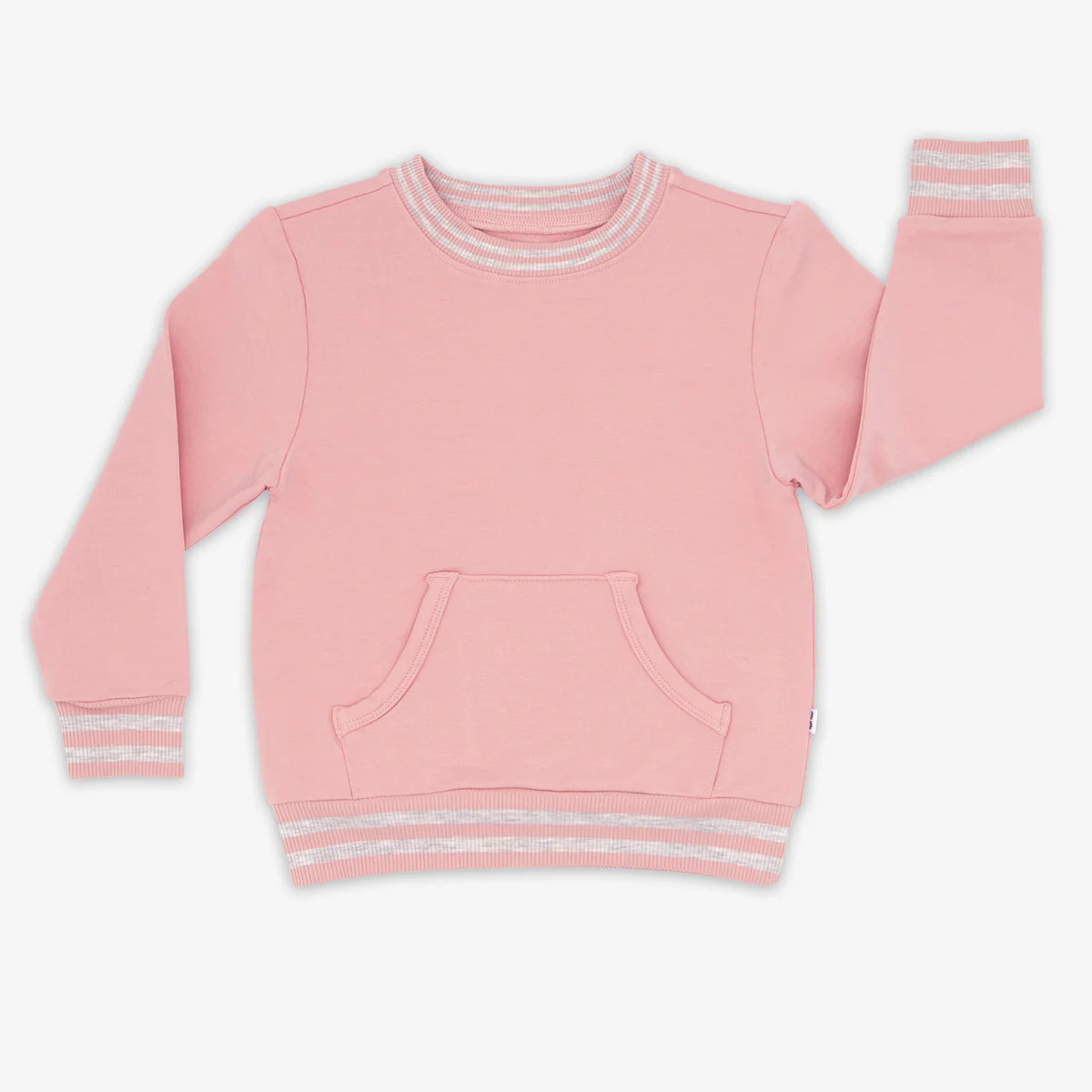 Mauve Blush Pocket Crewneck | Little Sleepies