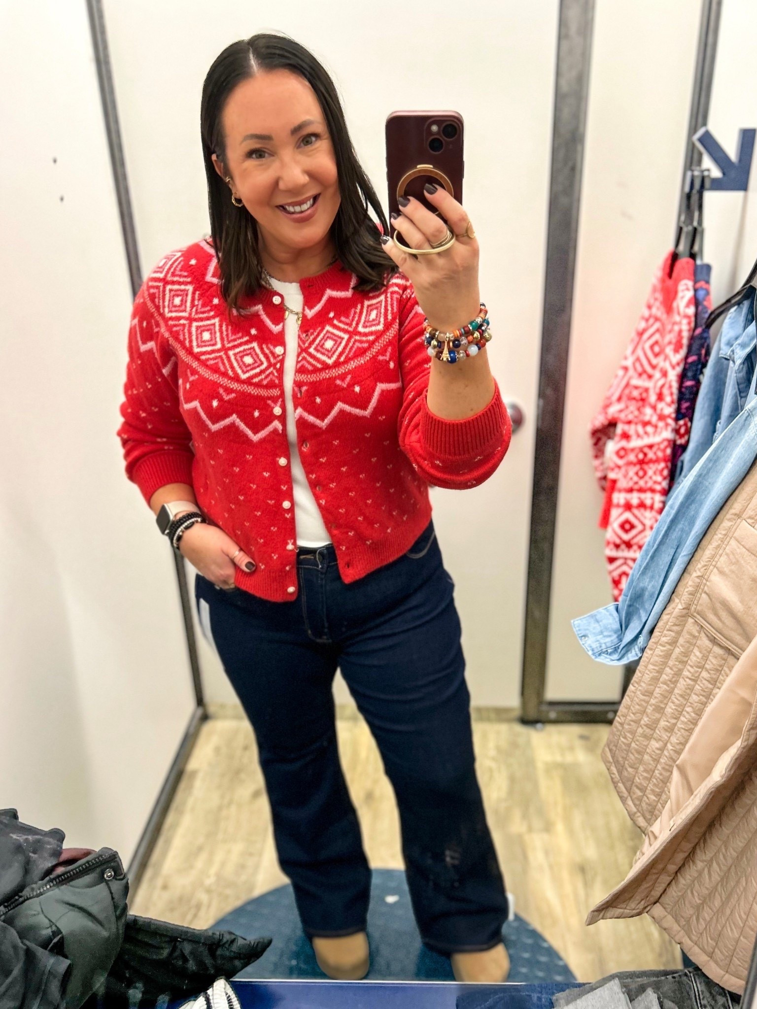 The prettiest fair isle cardigan on sale for $13.50!😱
Love this @oldnavy find for 🎄!
XL! Size 16 regular flare jeans. On sale for $22!

#LTKOver40 #LTKSaleAlert #LTKFindsUnder50