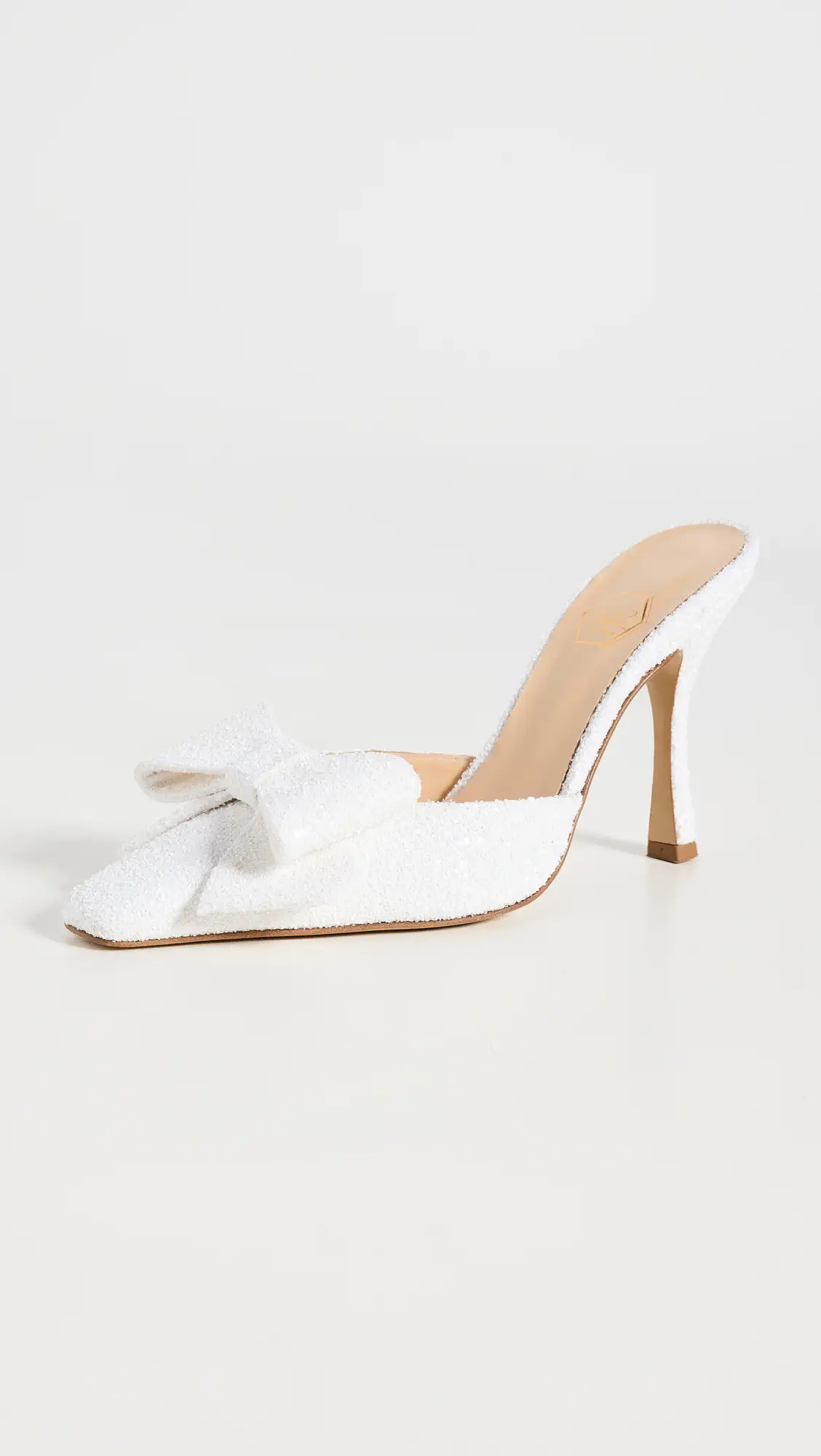 Nalebe Dimante Mules Glitter White | Shopbop | Shopbop