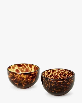 Tortoise Glass Bowls (Set of 2) | McGee & Co. (US)
