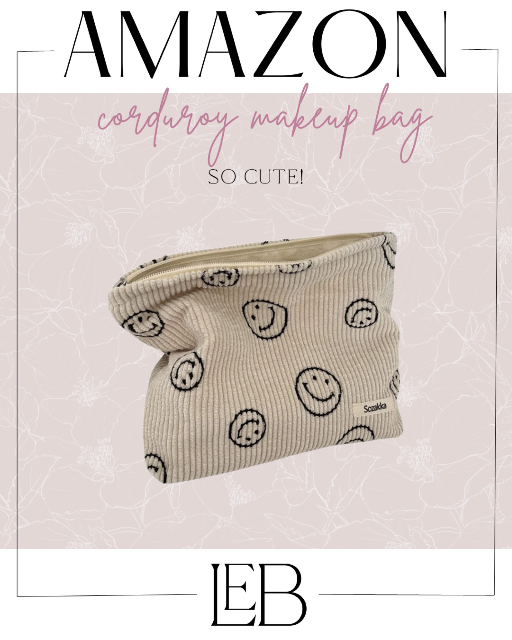 I love this corduroy makeup bag! It is great quality, and can hold a ton of stuff! 

Amazon, must haves, travel essentials

#LTKFind #LTKbeauty #LTKtravel