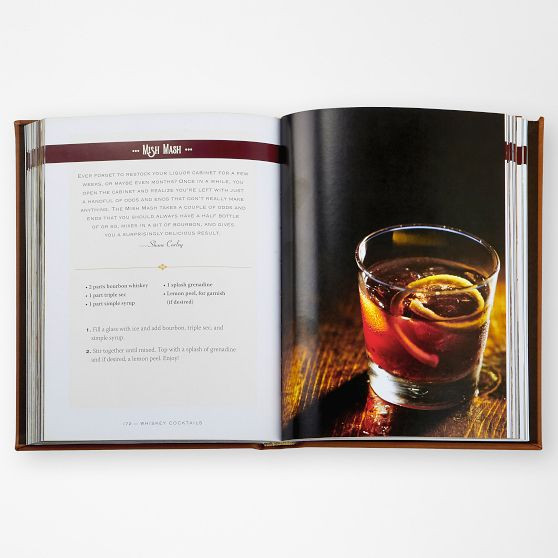 Leather Bound &ldquo;Whiskey Cocktails&rdquo; Book | Mark and Graham