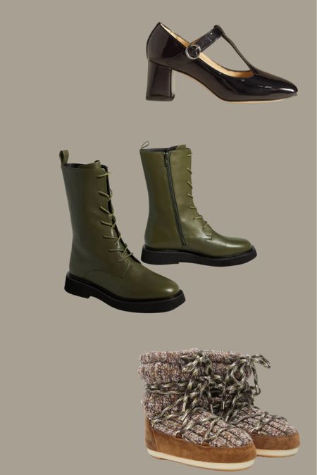 Winter shoes wardrobe staples #boots #maryjanes #moonboots #leatherboots

#LTKshoecrush #LTKSeasonal #LTKstyletip