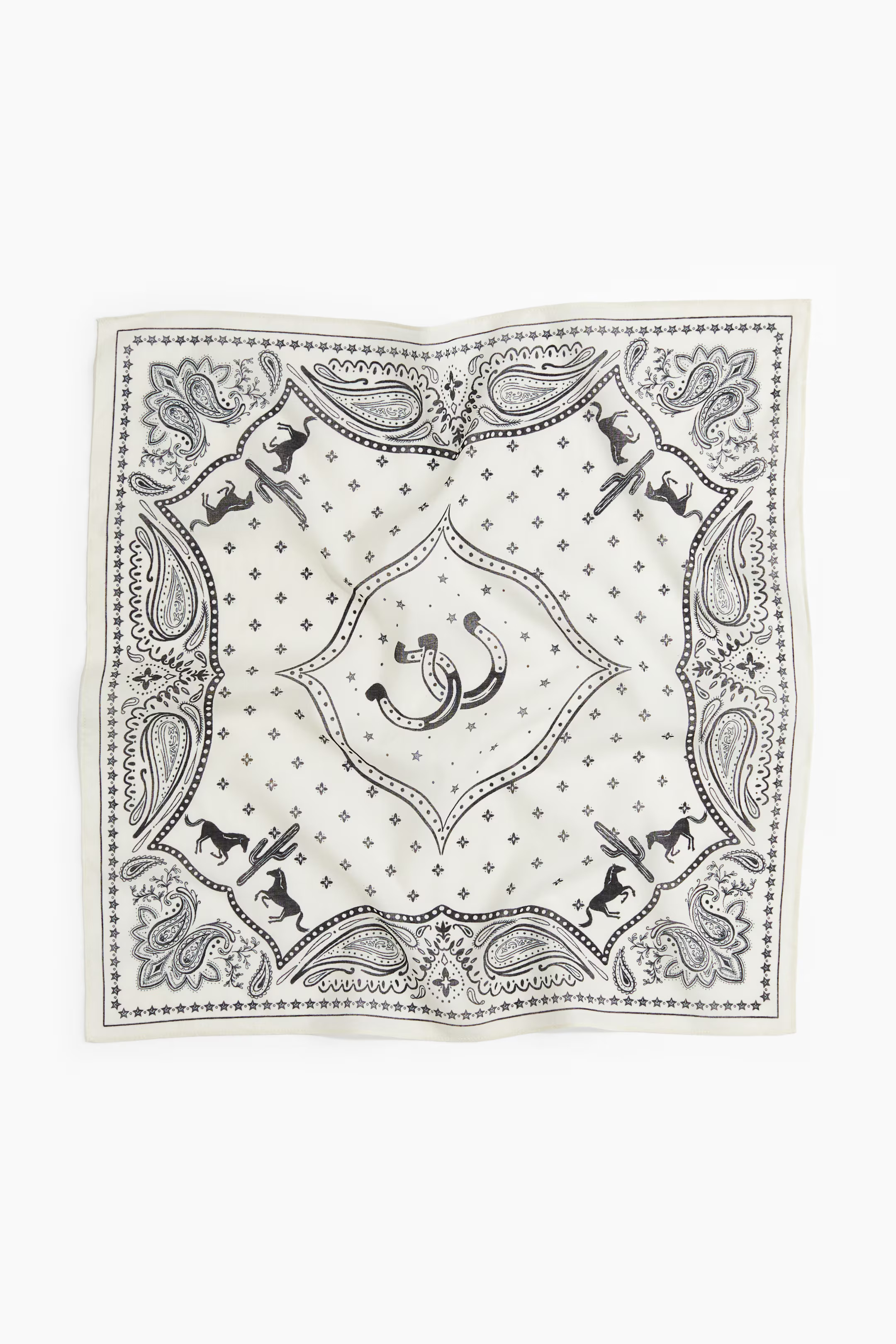 Patterned Cotton Scarf | H&M (US + CA)