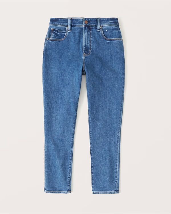 Women's Curve Love High Rise Super Skinny Ankle Jean | Women's Bottoms | Abercrombie.com | Abercrombie & Fitch (US)