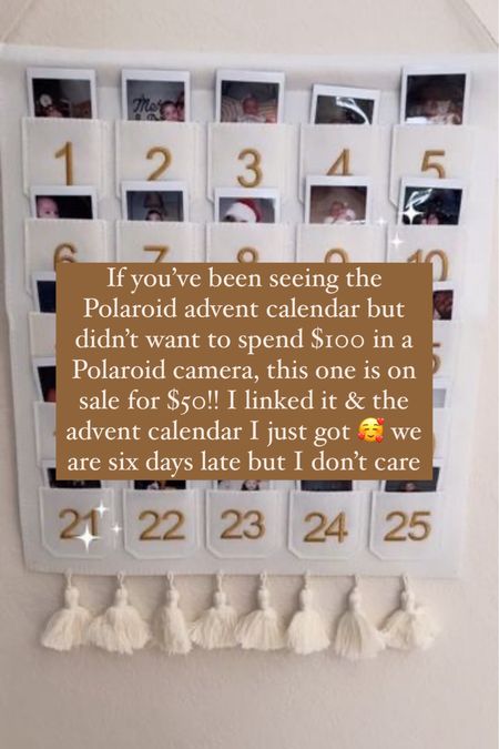 Polaroid Advent calendar trend!

I found a Polaroid camera on sale for $50! 

#LTKfamily #LTKSeasonal #LTKHoliday
