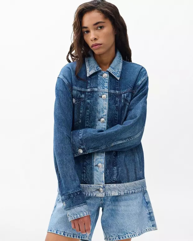 Miramar Oversized Combo Trucker Jacket | rag & bone