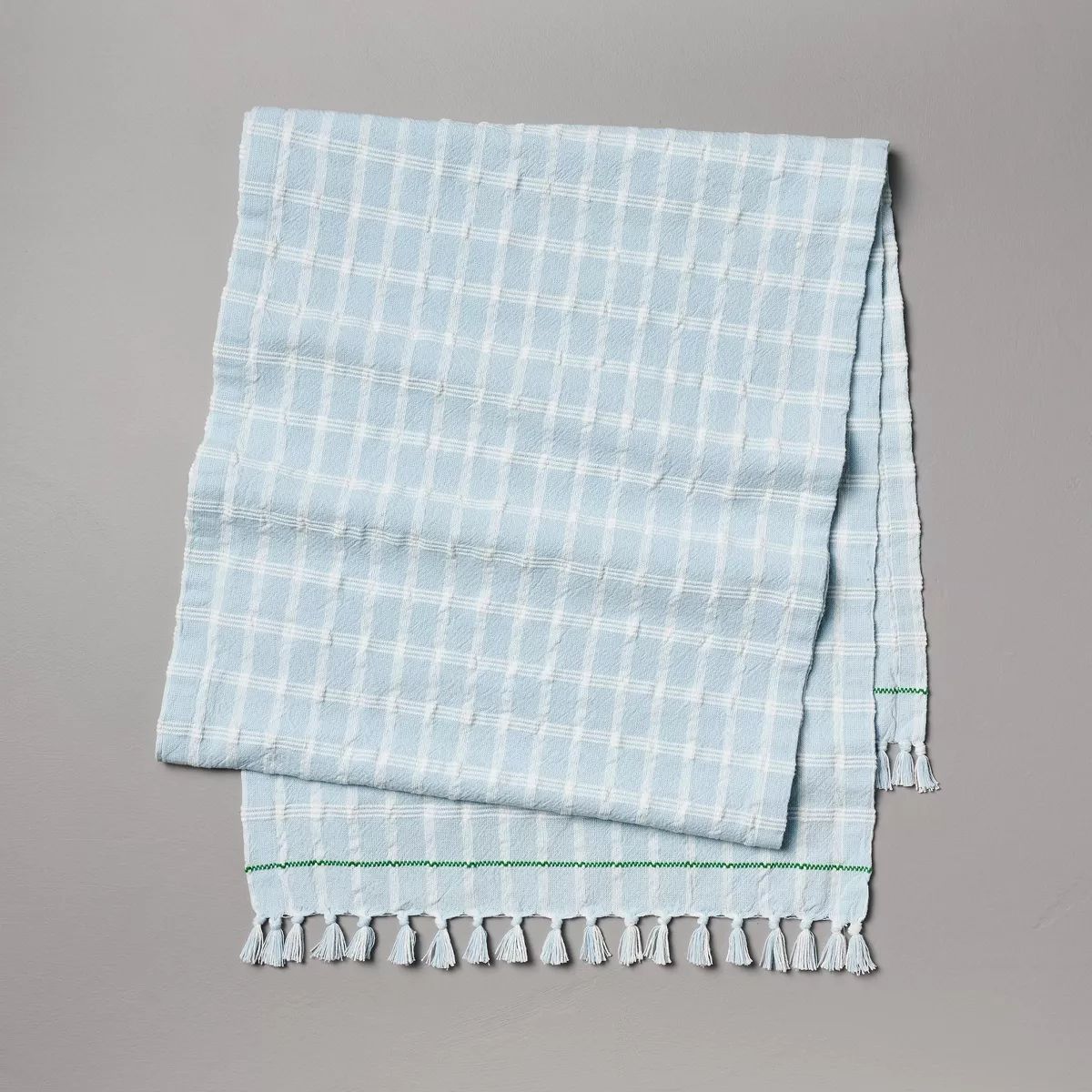 20"x90" Stitched Plaid Woven Table Runner - Hearth & Hand™ with Magnolia | Target
