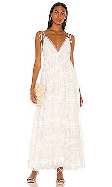 ROCOCO SAND Cia Maxi Dress in Off White from Revolve.com | Revolve Clothing (Global)