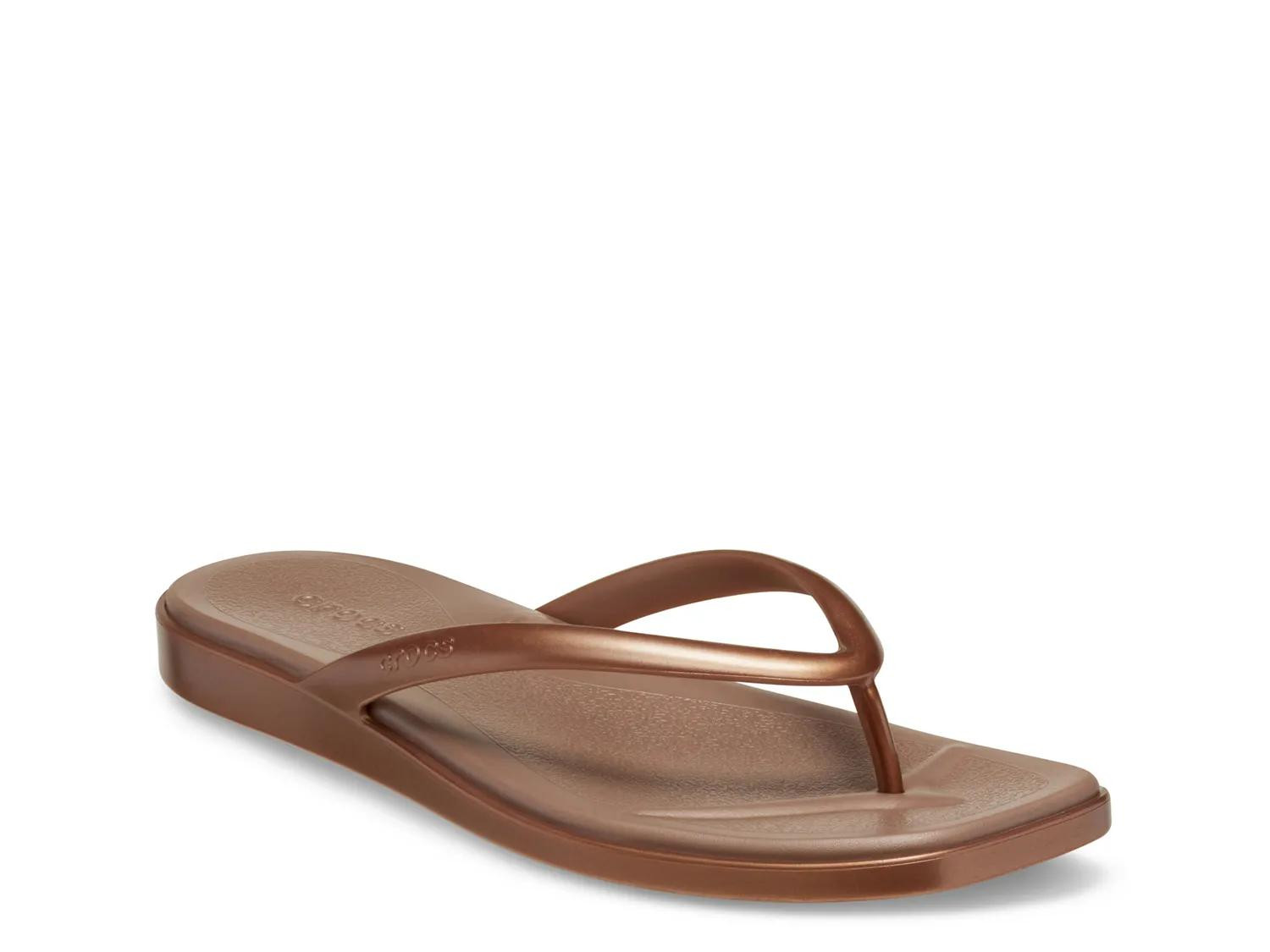 Crocs Miami Flip Flop | Women's | Bronze Metallic | Size 11 | Sandals | DSW