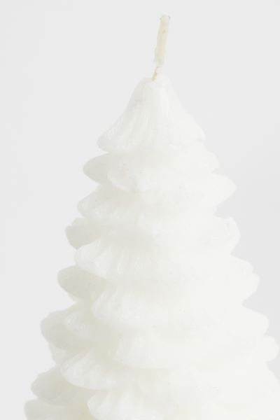 Evergreen Tree-shaped Candle - White - Home All | H&M US | H&M (US + CA)