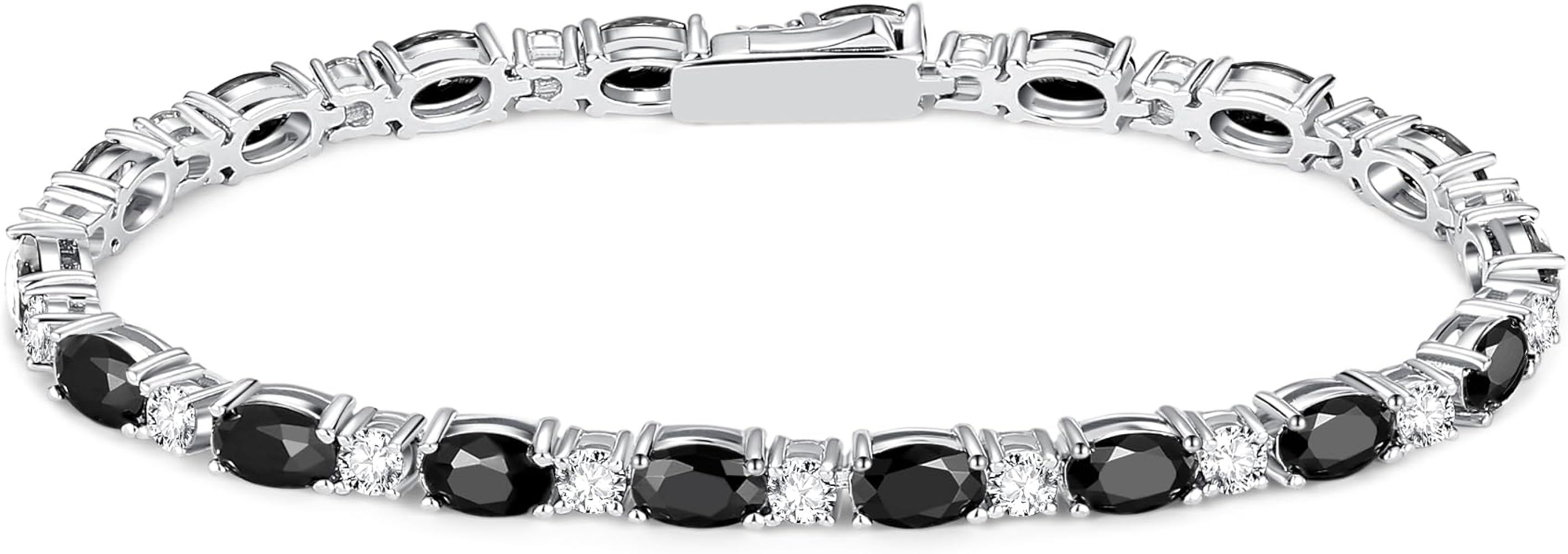 FANCIME Birthstone Bracelets Sterling Silver Tennis Bracelets Charm Fine Jewelry Birthday Jewelry... | Amazon (US)