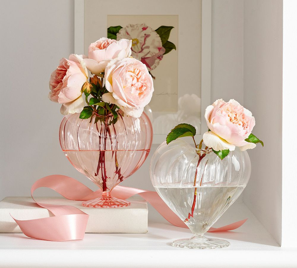 Heart Glass Vase | Pottery Barn (US)