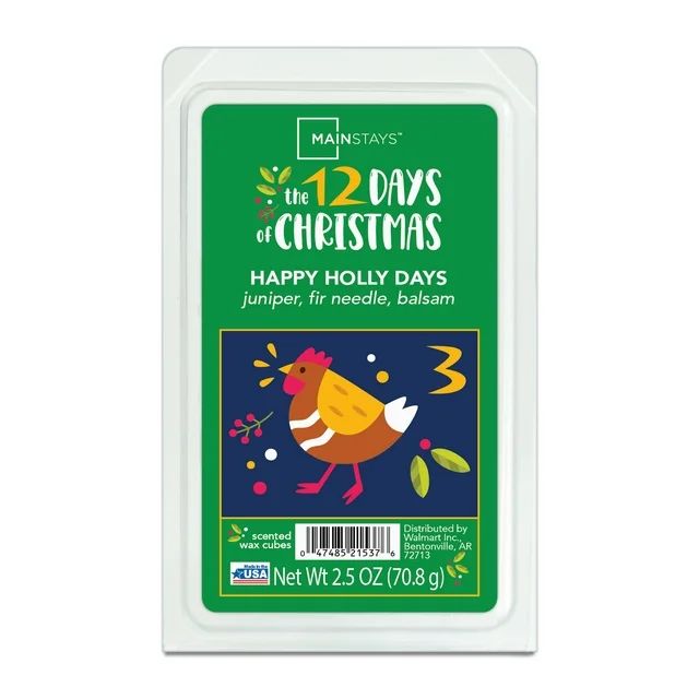 Mainstays 12 Days Of Christmas, Happy Holly Days Scented Wax Melts, 1.25oz - Day 3 | Walmart (US)