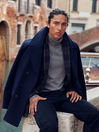 Malone Wool Peacoat | Banana Republic Factory