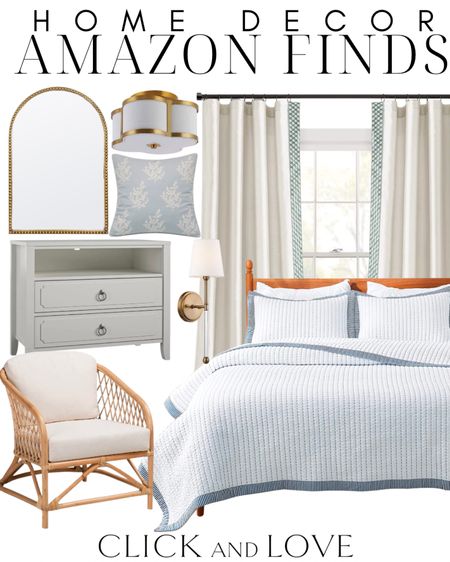 Home decor finds from Amazon! This bedding is a great look for less 👏🏼

bedding, nightstand, curtains, pillow, ceiling light, mirror, accent chair, affordable bedding, primary bedroom, bedside table, window treatments, curtain panels, throw pillow, accent pillow, arched mirror, sconces , lighting, Living room, bedroom, guest room, dining room, entryway, seating area, family room, affordable home decor, classic home decor, elevate your space, home decor, traditional home decor, budget friendly home decor, Interior design, shoppable inspiration, curated styling, beautiful spaces, classic home decor, bedroom styling, living room styling, style tip,  dining room styling, look for less, designer inspired, Amazon, Amazon home, Amazon must haves, Amazon finds, amazon favorites, Amazon home decor #amazon #amazonhome

#LTKStyleTip #LTKHome #LTKFamily