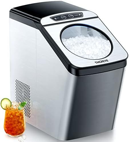 Thereye Countertop Nugget Ice Maker, Pebble Ice Maker Machine, 30lbs Per Day, 2 Ways Water Refill... | Amazon (US)