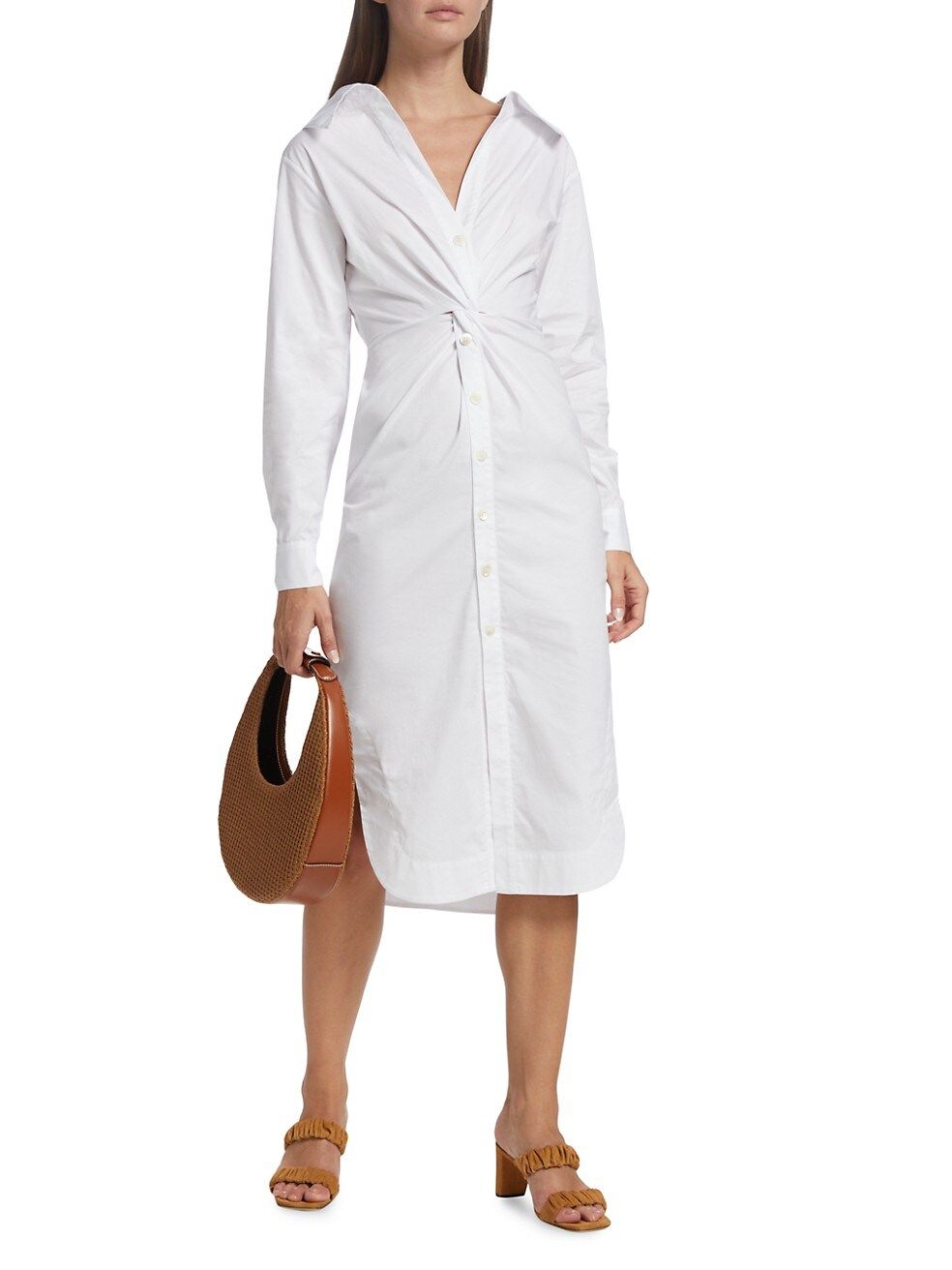 Clea Ruched Shirtdress | Saks Fifth Avenue