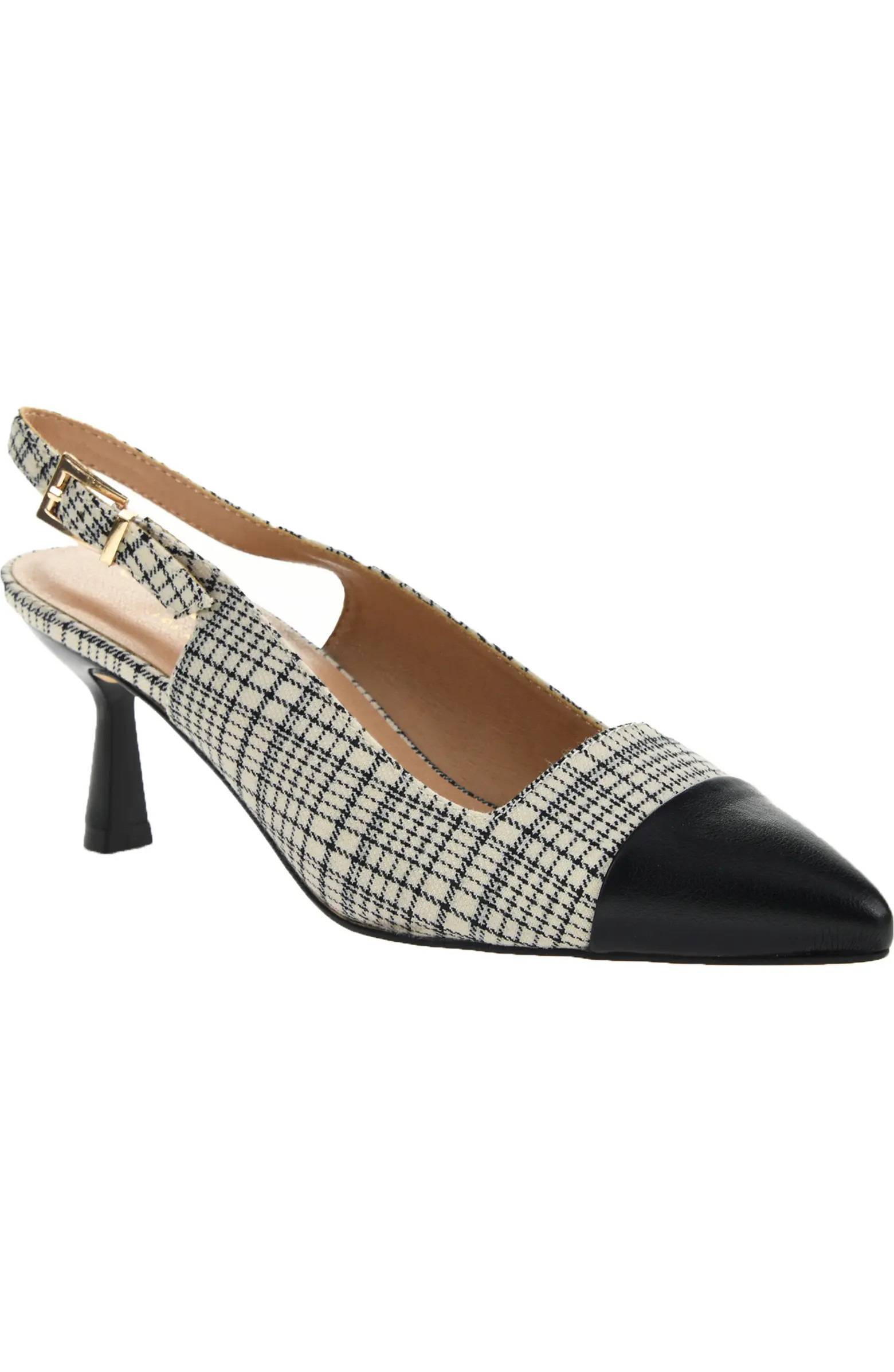 Mariella Slingback Pointed Cap Toe Pump (Women) | Nordstrom