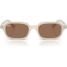 Ray-Ban RB4455 Zuri Sunglasses, Cloudy Warm White/Dark Brown, 52 mm at Amazon Men’s Clothing st... | Amazon (US)