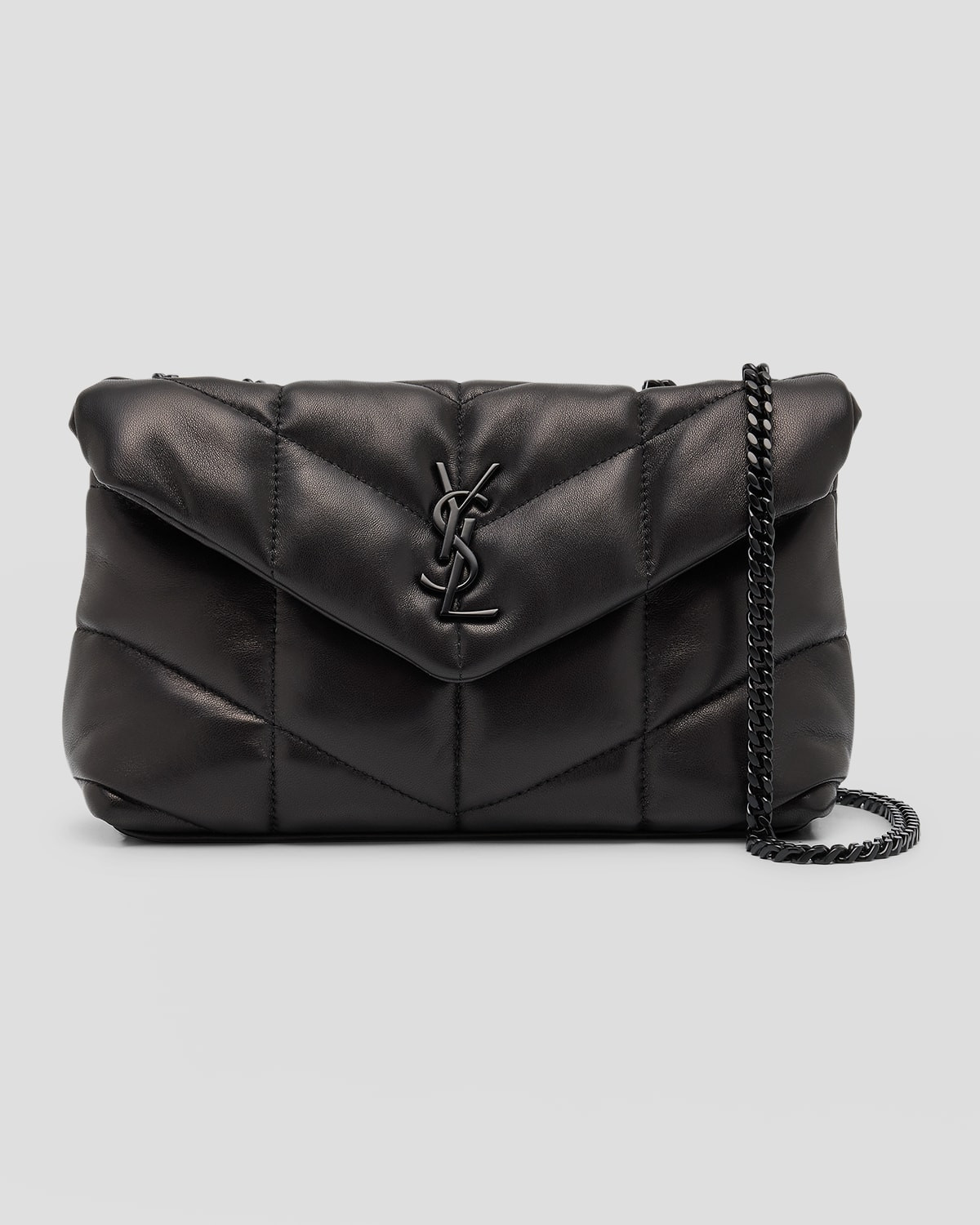 Lou Puffer Toy YSL Shoulder Bag in Quilted Leather | Neiman Marcus
