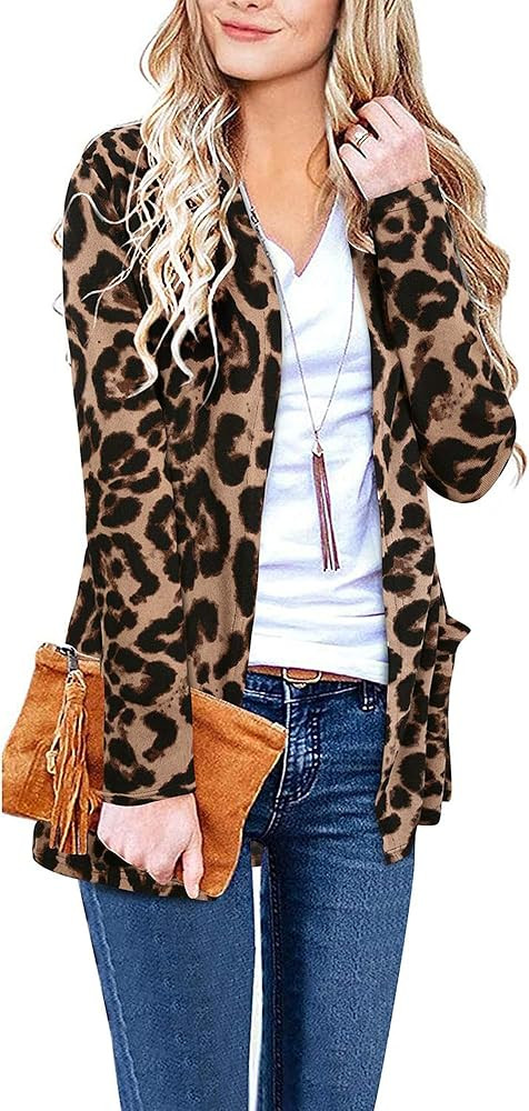 ULTRANICE Cardigan Sweaters Womens Fashion 2024 Fall Lightweight Long Sleeve Casual Tops Clothes ... | Amazon (US)