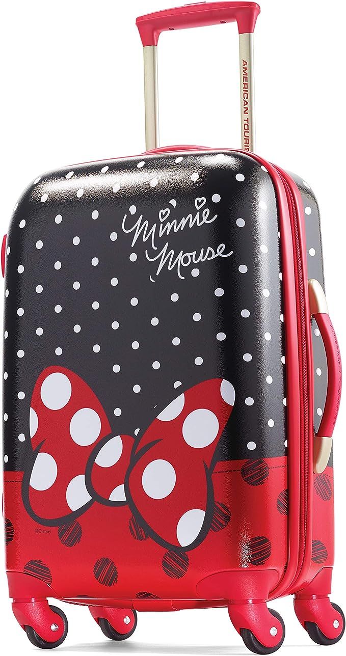 American Tourister Disney Hardside Luggage with Spinner Wheels, Minnie Mouse Red Bow, Carry-On 21... | Amazon (US)