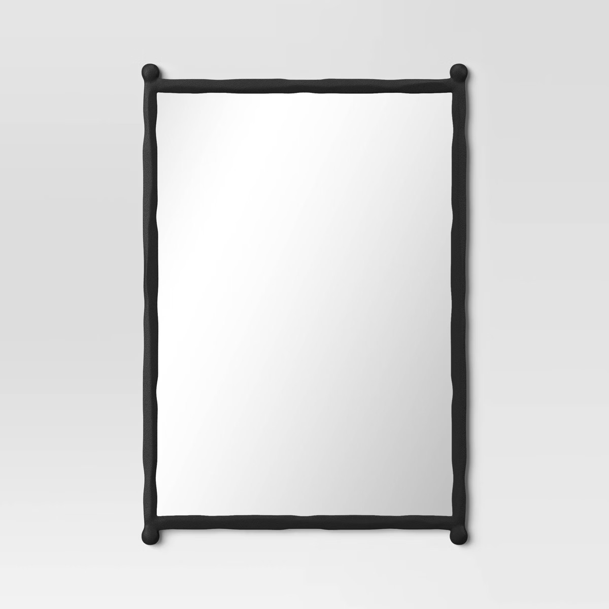 24"x33" Decorative Forged Metal Wall Mirror Black - Threshold™ | Target